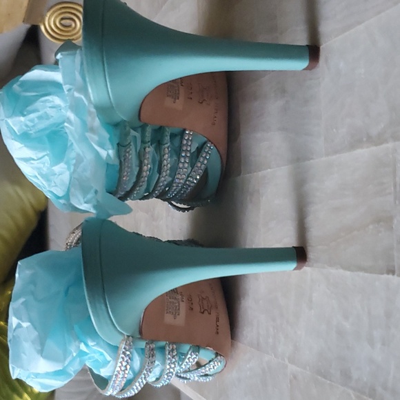ANTONIO MELANI MINT GREEN SANDALS - Picture 6 of 6